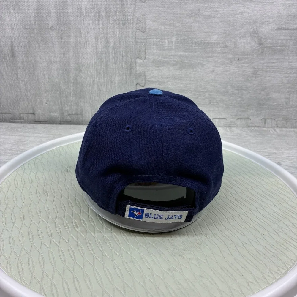 New Era Toronto Blue Jays Hat Cap Strap Back Mens Navy Blue MLB Baseball